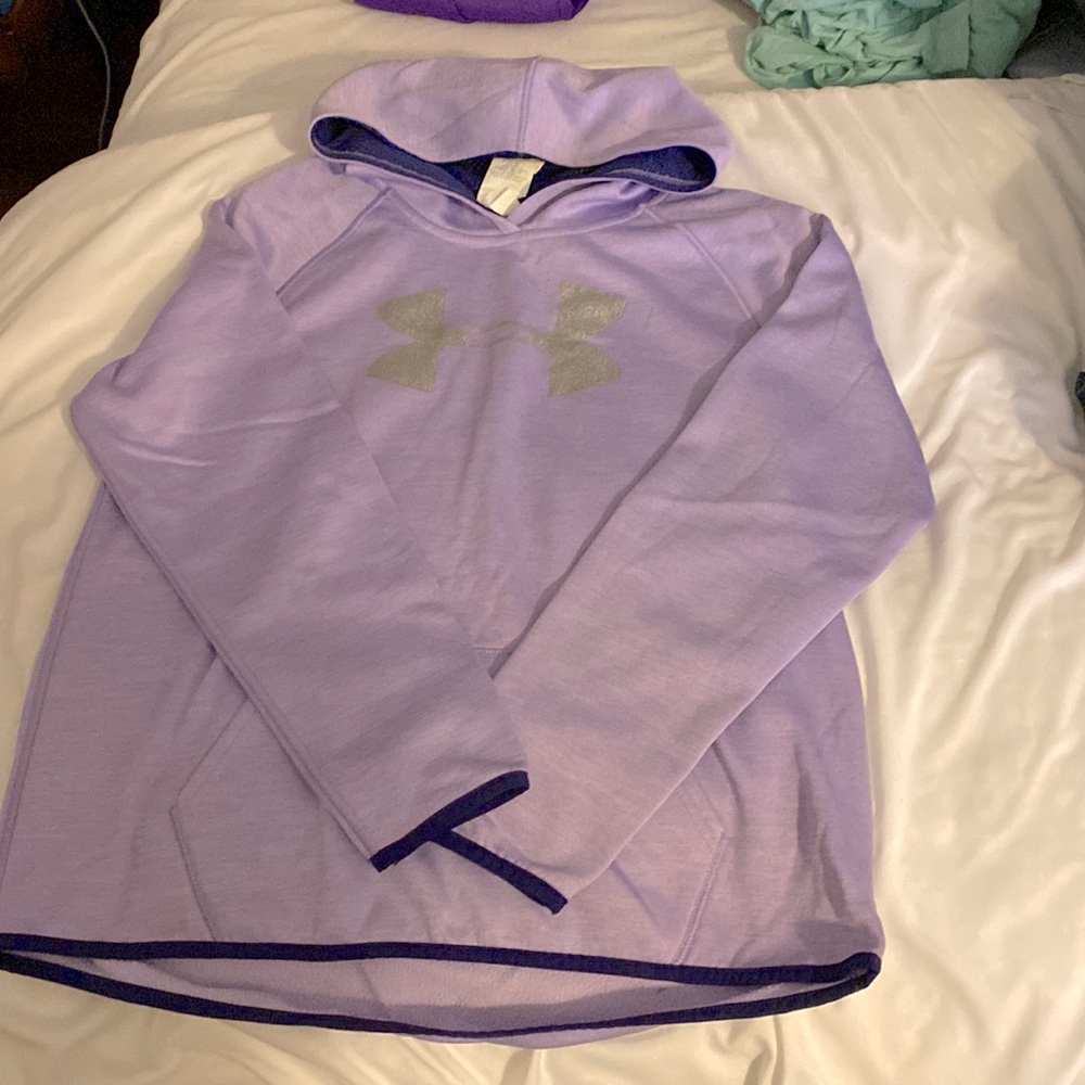 Under Armour Hoodie Sweatshirt Youth XL Purple